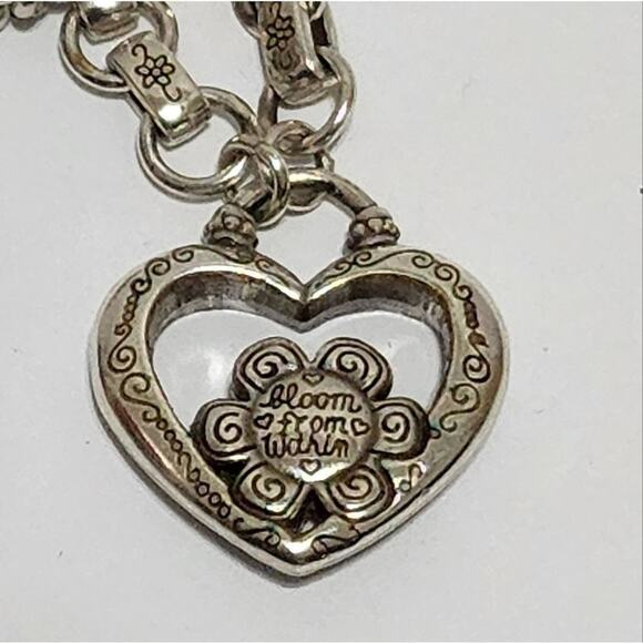 BRIGHTON Orchard Bloom from Within enamel floral Heart necklace - Picture 6 of 6